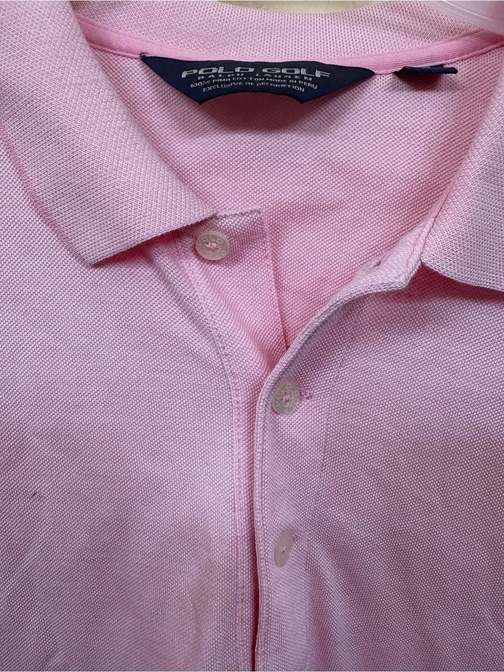 Ralph Lauren Men’s Pink Polo Golf Shirt